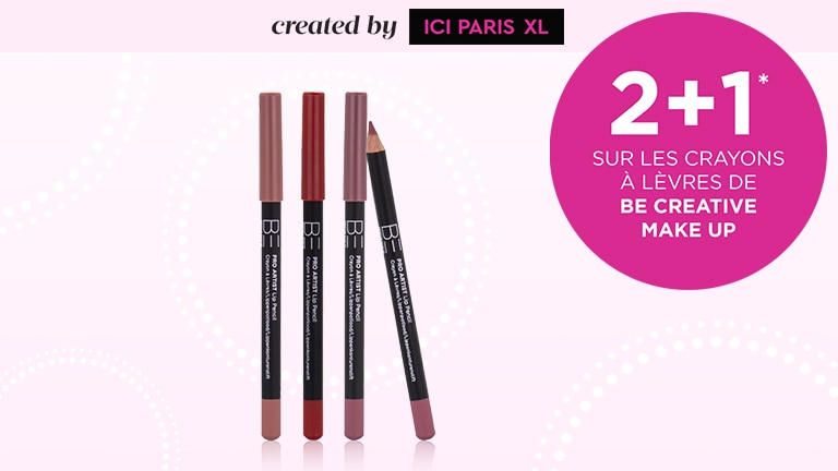 2+1 sur les crayons à lèvres de BE CREATIVE MAKE UP* 2+1 sur les crayons à lèvres de BE CREATIVE MAKE UP*