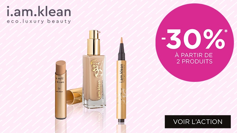 -30% sur I AM KLEAN à partir de 2 produits* -30% sur I AM KLEAN à partir de 2 produits*