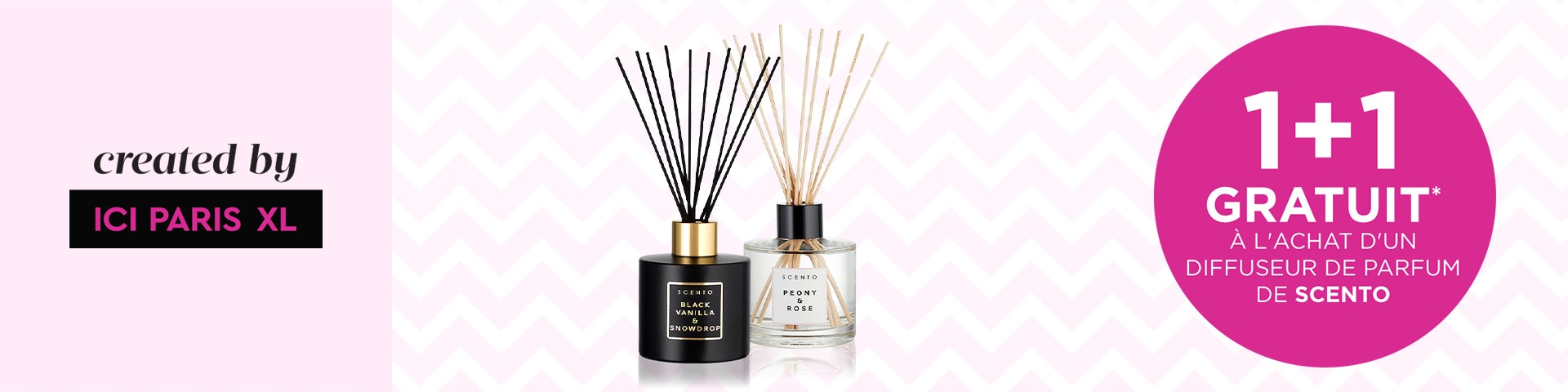 1+1 à l'achat d'un diffuseur de parfum de SCENTO 1+1 à l'achat d'un diffuseur de parfum de SCENTO