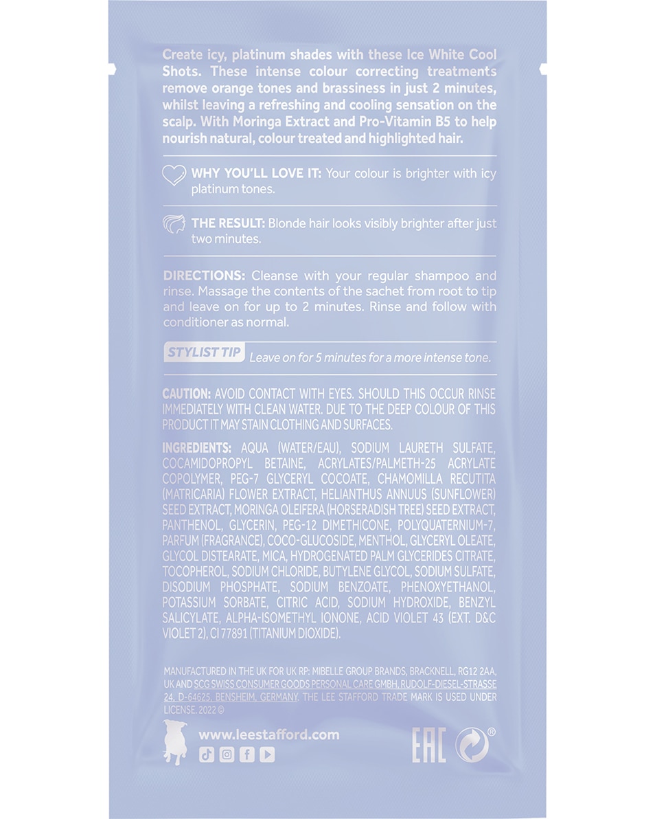 LEE STAFFORD BLEACH BLONDES ICE WHITE COOL SHOTS 4 ST 3