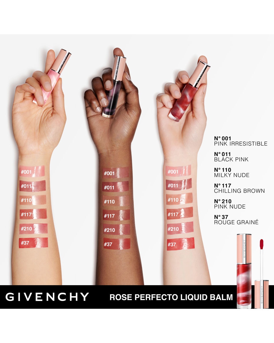 GIVENCHY COSMETICS ROSE PERFECTO LIQUID LIP BALM 210 MILKY PINK 3