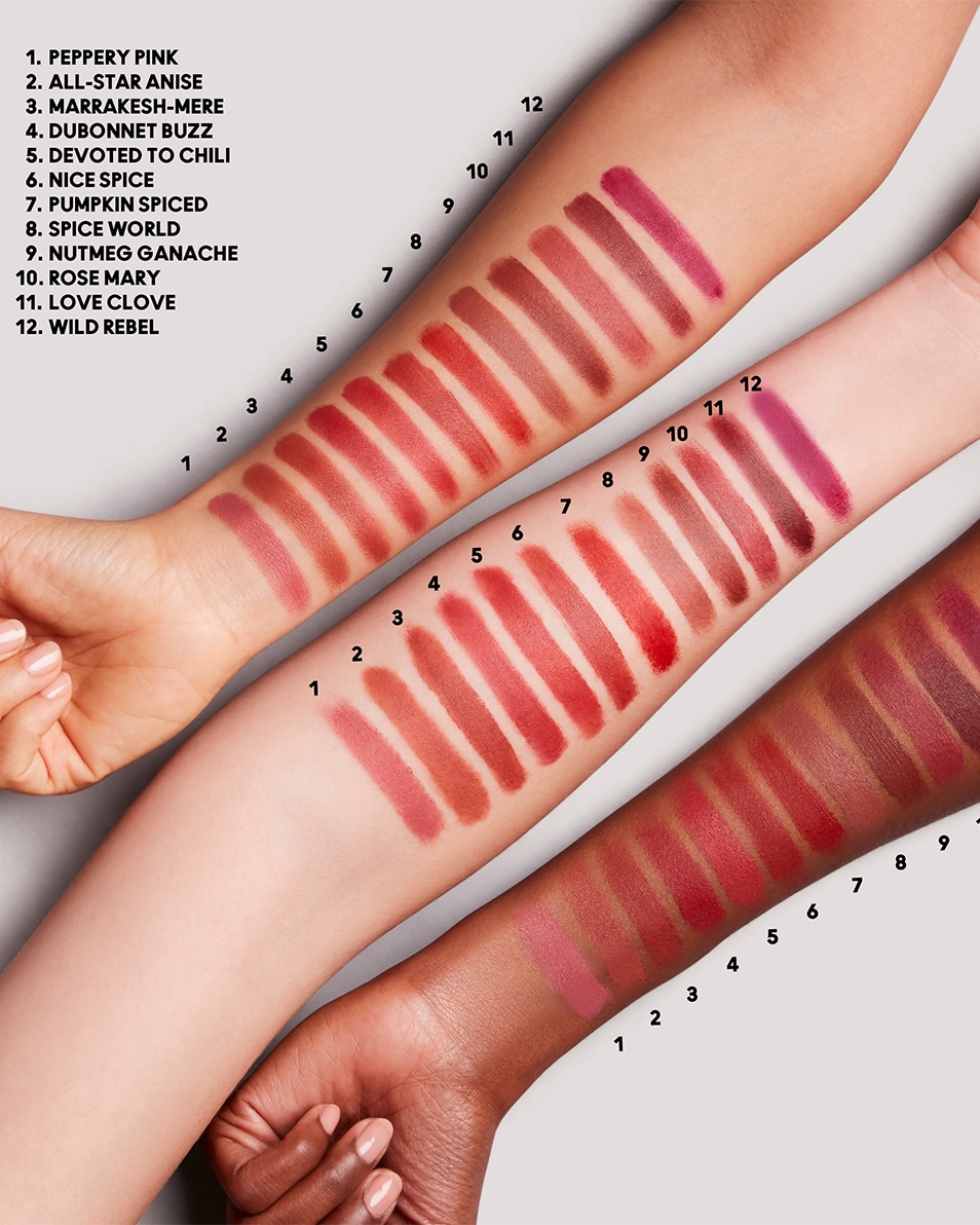 M.A.C POWDER KISS VELVET BLUR SLIM STICK ROUGE A LEVRES MAT HYDRATANT - TENUE LONGUE DUREE 12H Devoted To Chili 3