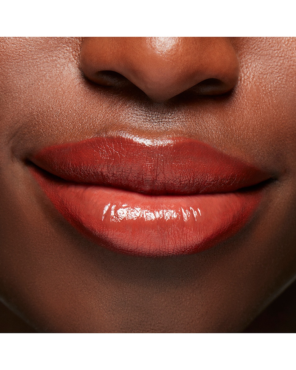 M.A.C LUSTREGLASS SHEER SHINE LIPSTICK ROUGE A LEVRES HYDRATANT LONGUE TENUE Chili Popper 3