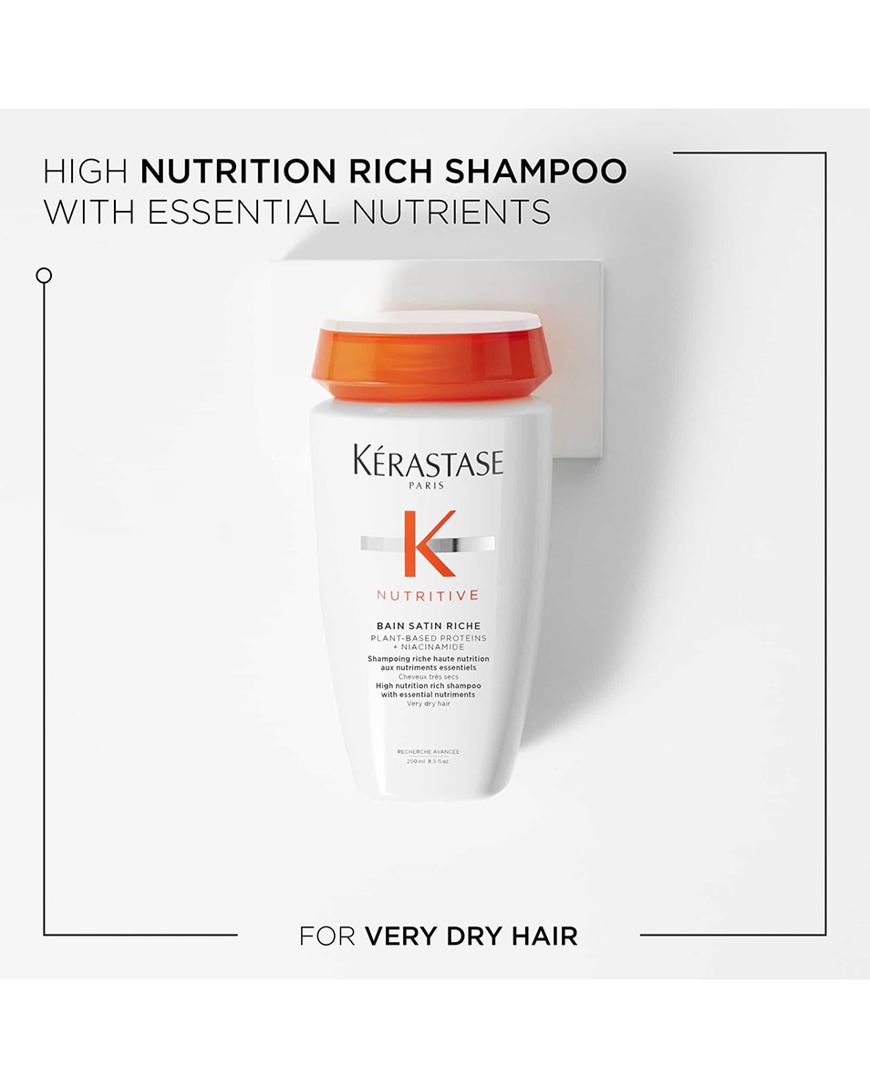 KÉRASTASE NUTRITIVE BAIN SATIN RICHE SHAMPOOING HAUTEMENT NOURRISSANT POUR CHEVEUX TRÈS SECS 250 ML 3