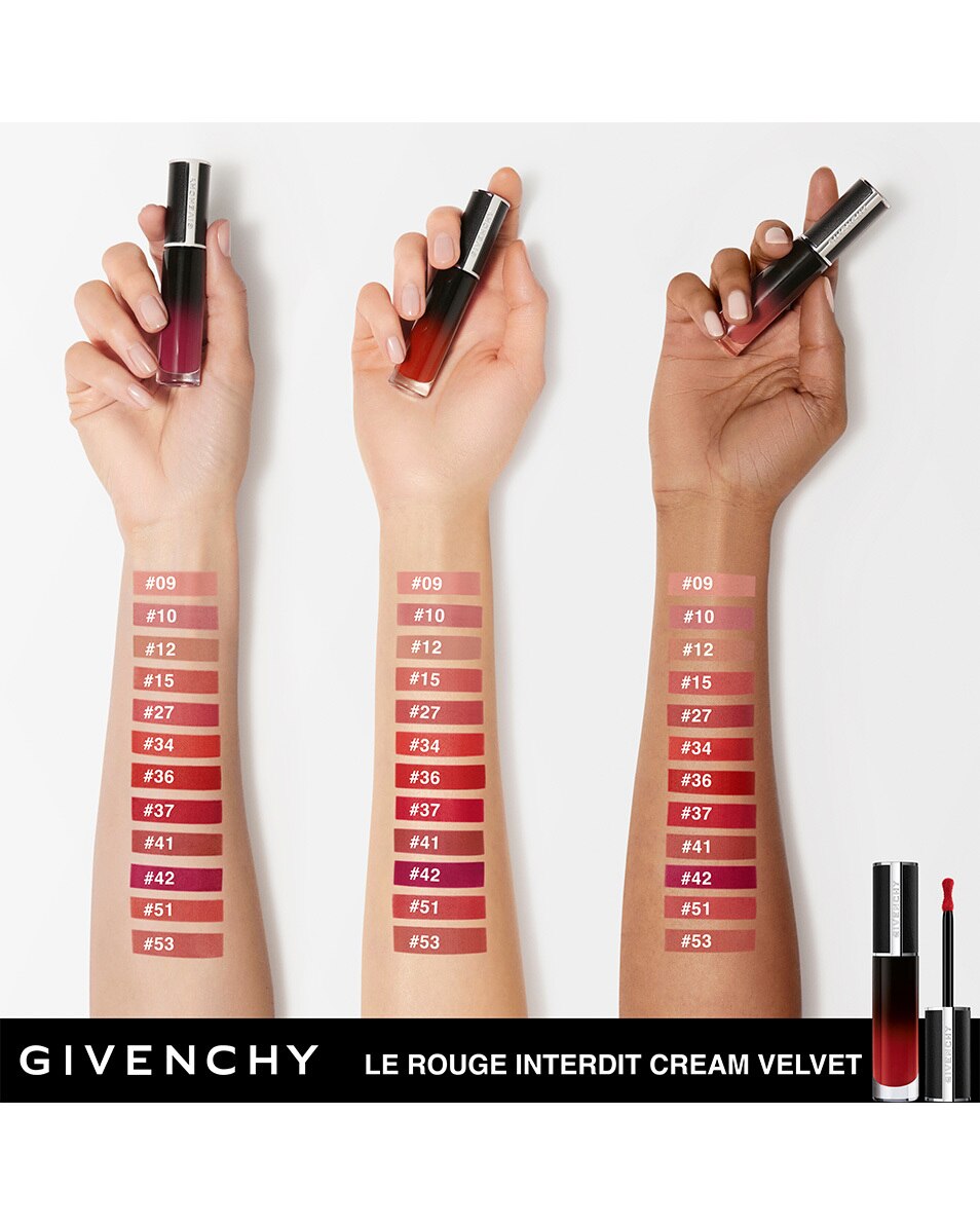 GIVENCHY COSMETICS LE ROUGE INTERDIT CREAM VELVET MATITÉ CRÉMEUSE - COULEUR LONGUE DURÉE Brun Erable 3