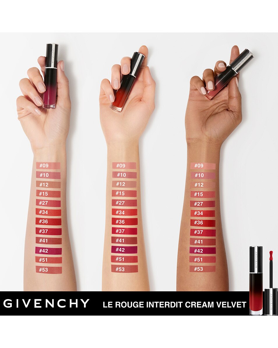 GIVENCHY COSMETICS LE ROUGE INTERDIT CREAM VELVET MATITÉ CRÉMEUSE - COULEUR LONGUE DURÉE Brun Cuivré 3