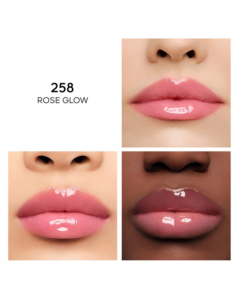 GUERLAIN KISSKISS BEE GLOW OIL HUILE À LÈVRES TEINTÉE AU MIEL 258 ROSE GLOW 3