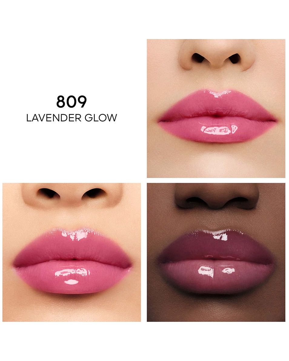 GUERLAIN KISSKISS BEE GLOW OIL HUILE À LÈVRES TEINTÉE AU MIEL 809 LAVENDER GLOW 3