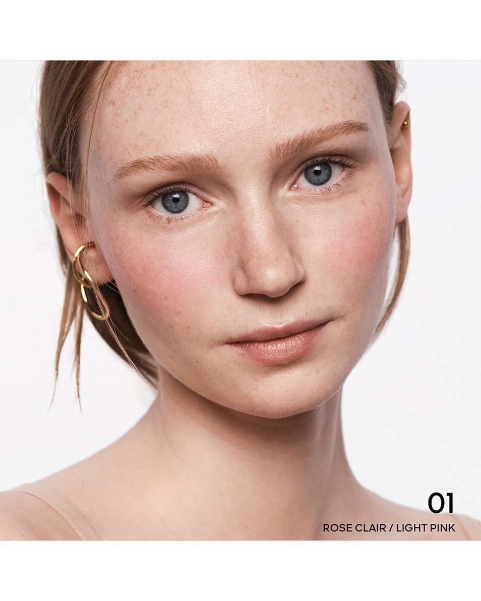 GUERLAIN Terracotta Blush Le fard à joues effet bonne mine , 90% d’ingrédients d’origine naturelle 01 Rose Clair 3