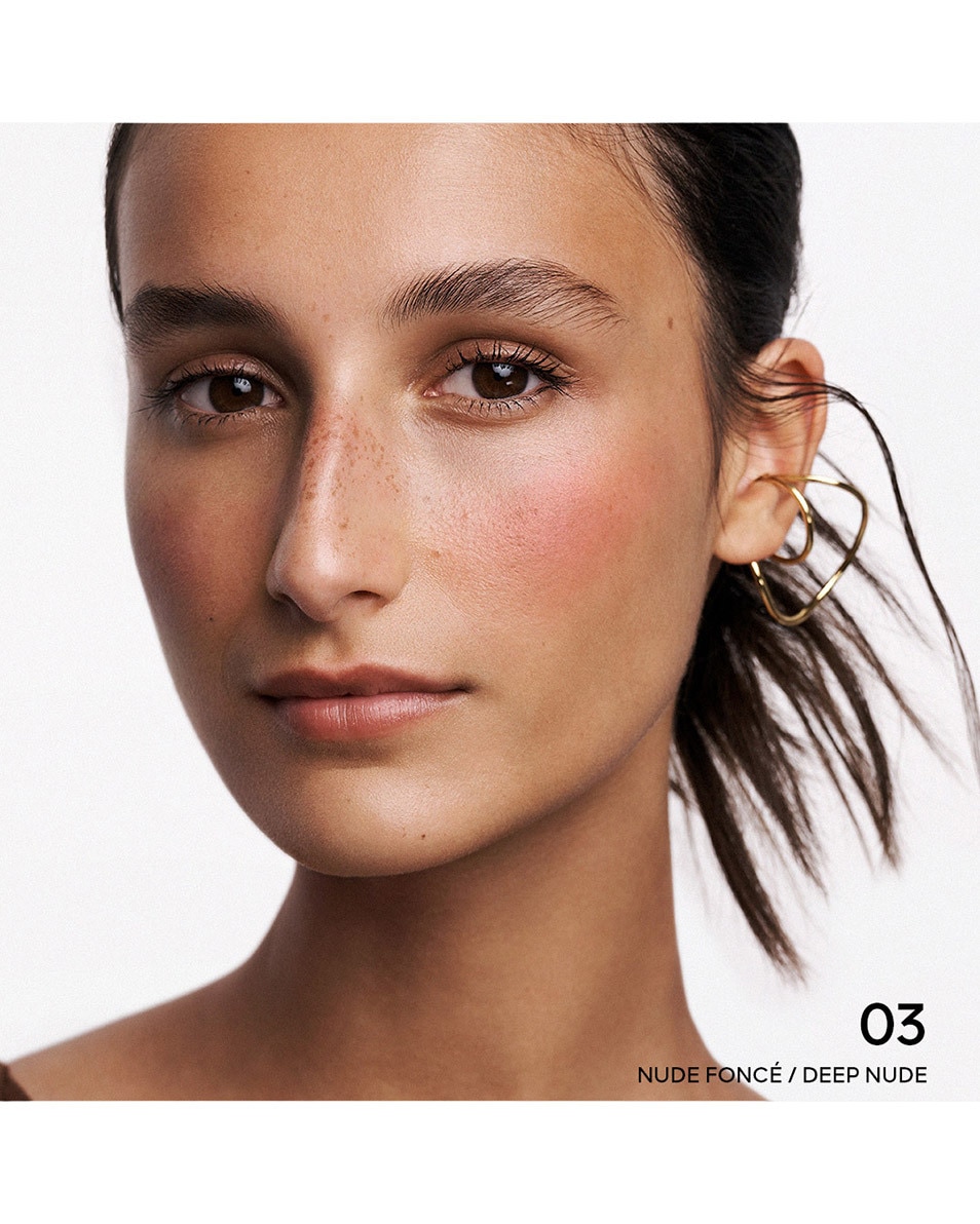 GUERLAIN Terracotta Blush Le fard à joues effet bonne mine , 90% d’ingrédients d’origine naturelle 03 Nude Foncé 3
