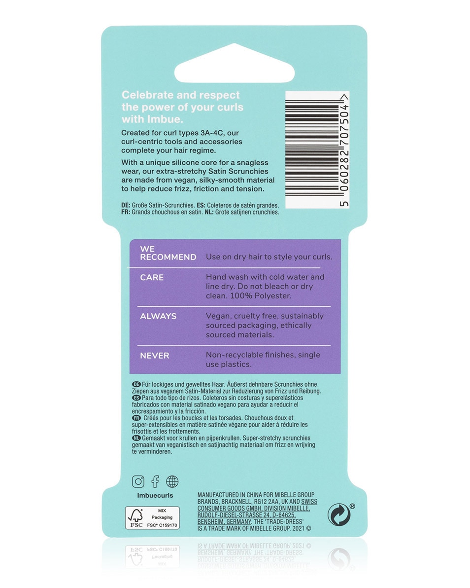 Large Satin Scrunchies