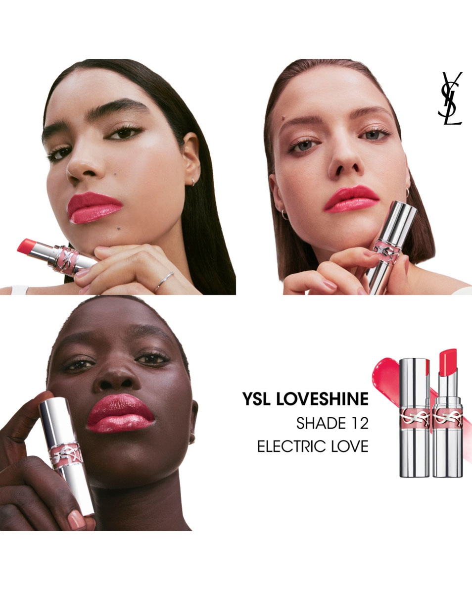 YVES SAINT LAURENT Ysl Loveshine Rouge À Lèvres Brillant & Soin - 12 12 ELECTRIC LOVE 3