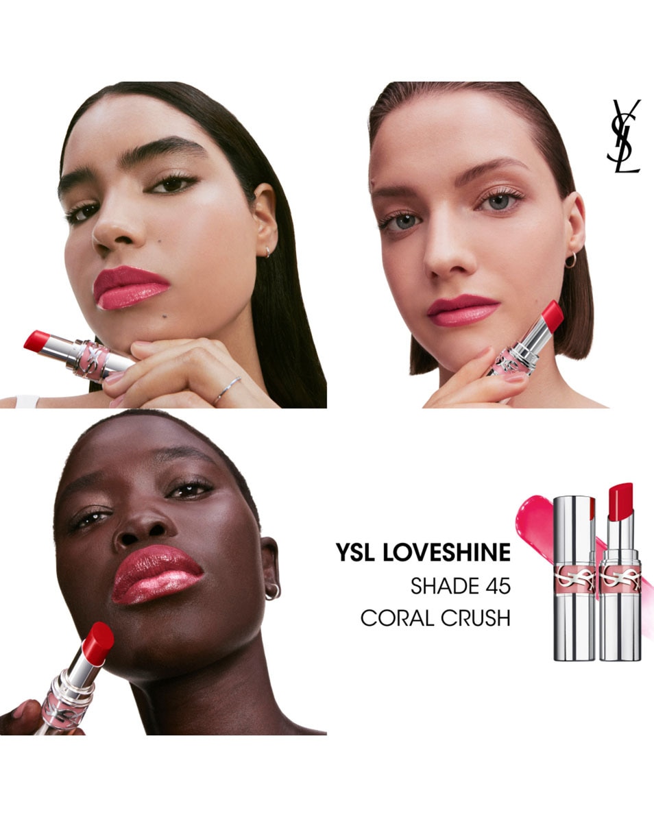 YVES SAINT LAURENT Ysl Loveshine Rouge À Lèvres Brillant & Soin - 45 45 CORAL CRUSH 3