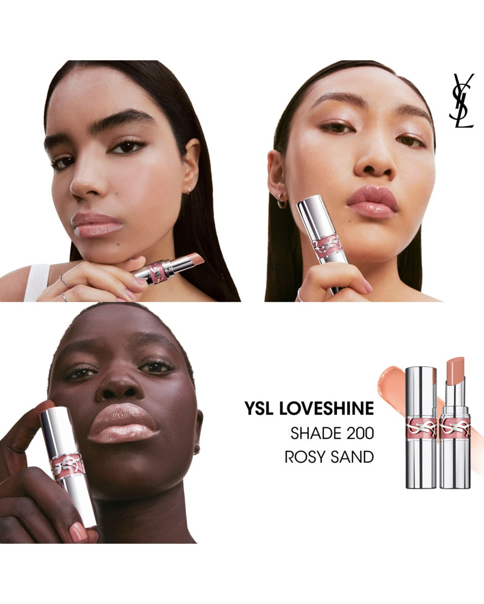 YVES SAINT LAURENT Ysl Loveshine Rouge À Lèvres Brillant & Soin - 200 200 ROSY SAND 3