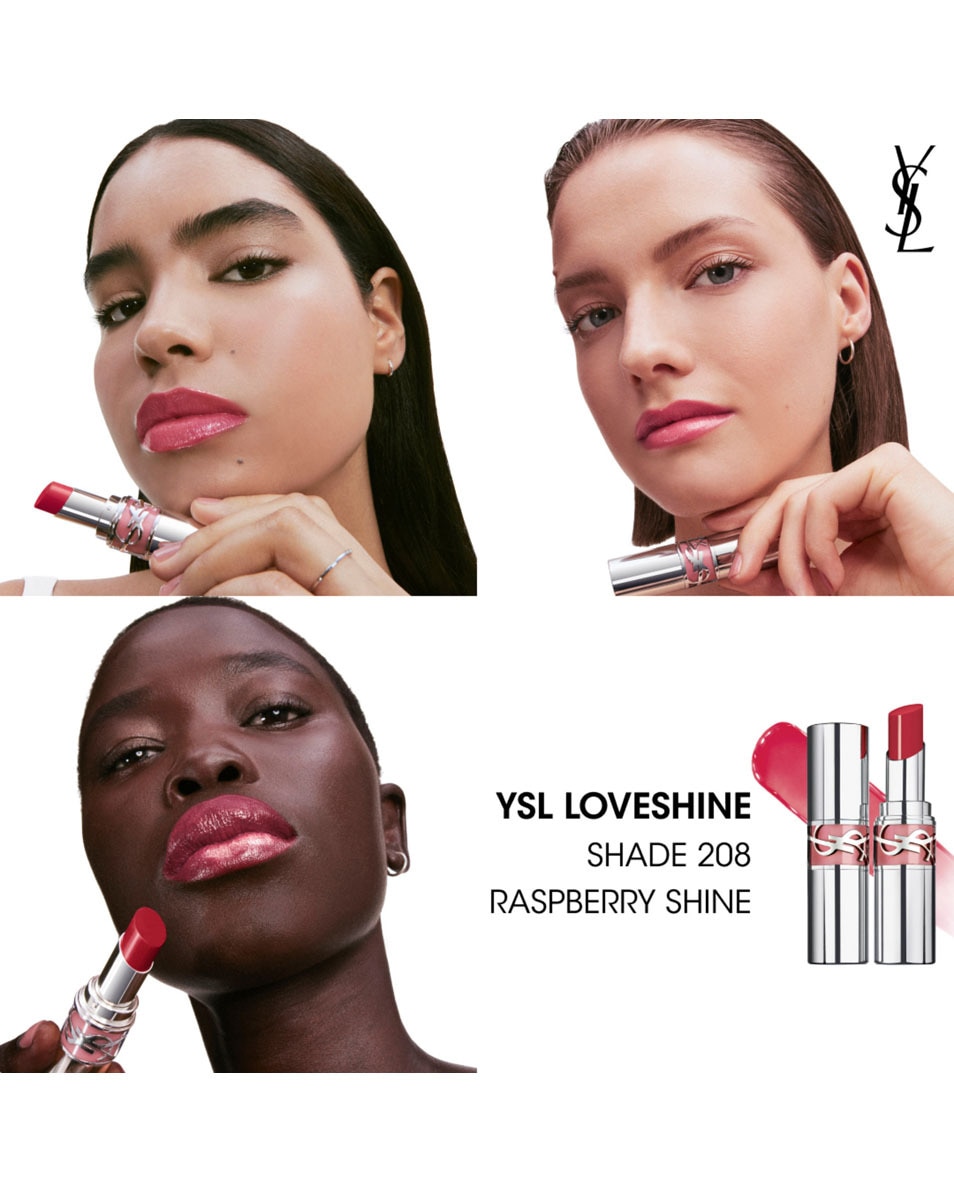 YVES SAINT LAURENT Ysl Loveshine Rouge À Lèvres Brillant & Soin - 208 208 RASPBERRY SHINE 3