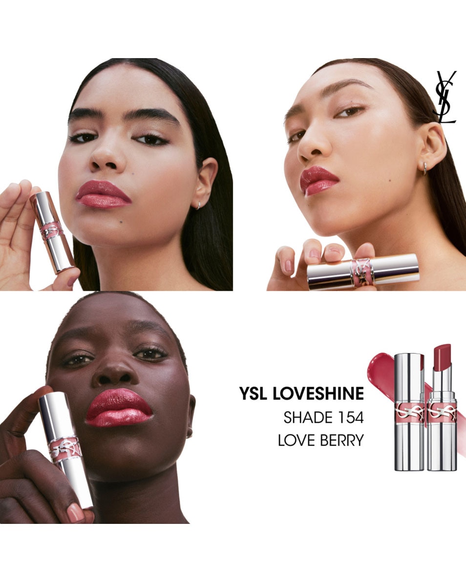 YVES SAINT LAURENT Ysl Loveshine Rouge À Lèvres Brillant & Soin - 154 154 LOVE BERRY 3