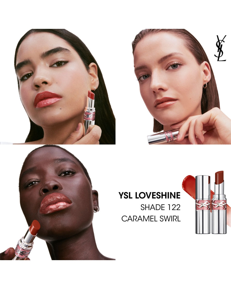 YVES SAINT LAURENT Ysl Loveshine Rouge À Lèvres Brillant & Soin - 122 122 CARAMEL SWIRL 3