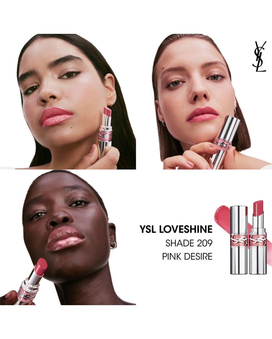 YVES SAINT LAURENT Ysl Loveshine Rouge À Lèvres Brillant & Soin - 209 209 PINK DESIRE 3