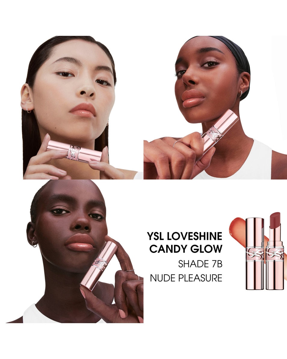 YVES SAINT LAURENT Ysl Loveshine Candy Glow Baume À Lèvres NUDE PLEASURE 3