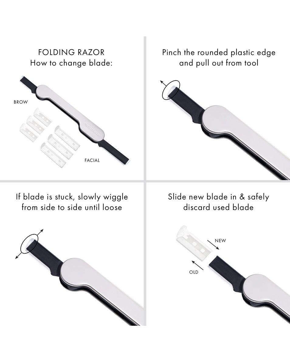 Coffret de toilettage des sourcils et du visage