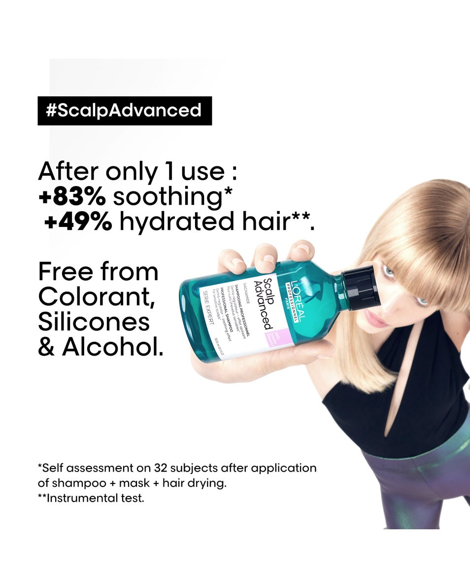 L'OREAL PROFESSIONNEL Scalp Advanced Shampooing dermo-régulateur anti-inconfort 300 ML 3