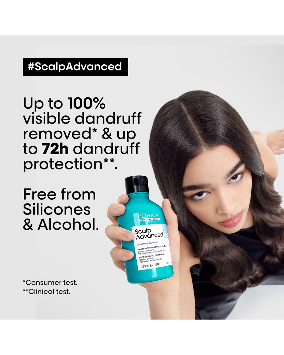 L'OREAL PROFESSIONNEL Scalp Advanced Shampooing dermo-clarifiant antipelliculaire 300 ML 3