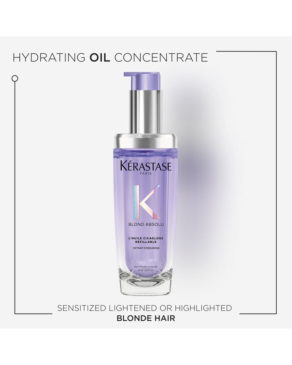 KÉRASTASE Blond Absolu L'Huile Cicagloss Huile capillaire réparatrice - pour cheveux blonds 75 ML 3