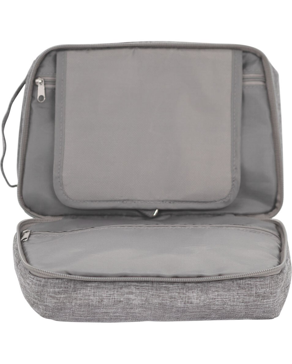 Trousse de toilette de voyage grise