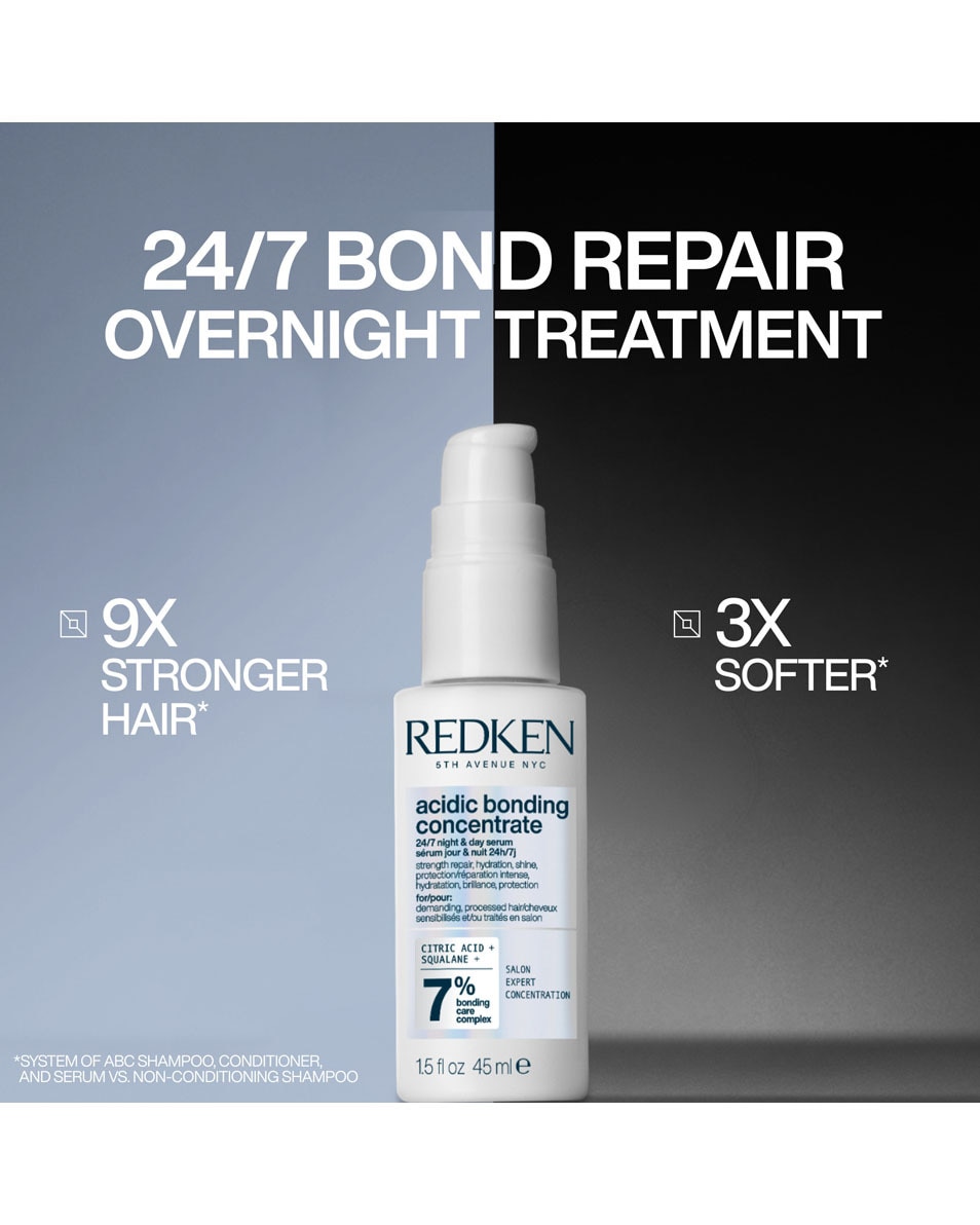 REDKEN Acidic Bonding Concentrate 24/7 night & day serum - pour cheveux ab m s 45 ML 3