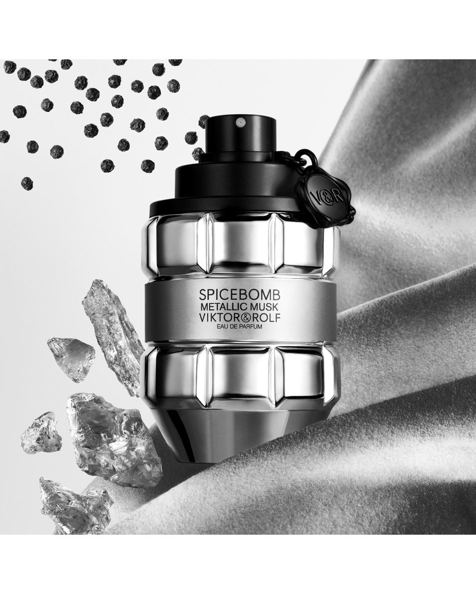 VIKTOR & ROLF Spciebomb Metallic Musk Eau De Parfum - Parfum Pour Homme Ambré 90 ML 3