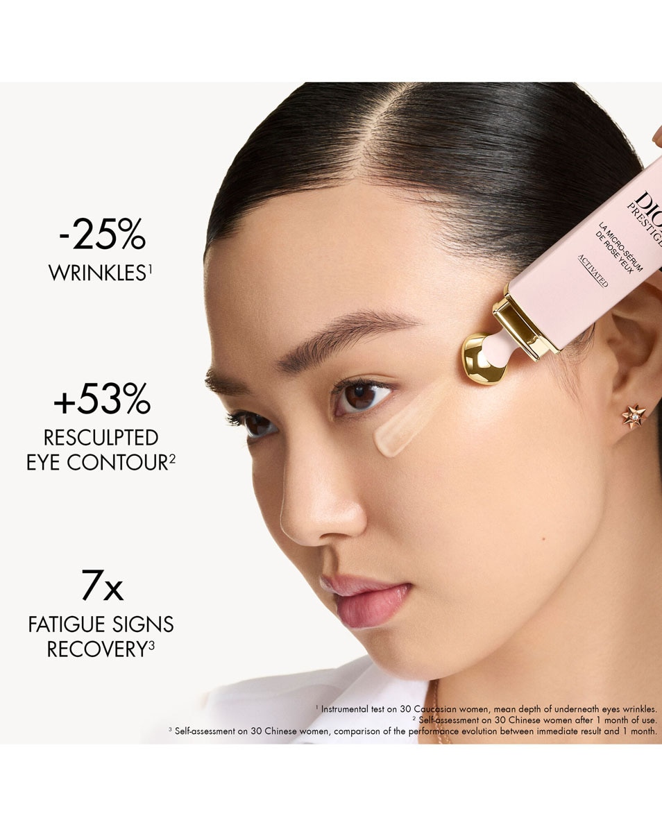 DIOR Dior Prestige Le Micro-Sérum de Rose Yeux Activated - Dior eye serum Sérum yeux régénérant anti-âge et anti-rides 20 ML 3
