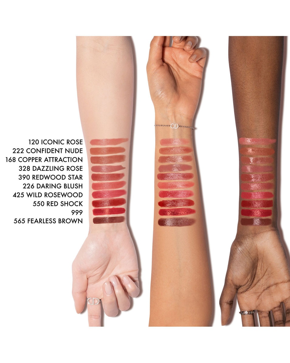 DIOR Rouge Dior On Stage - Ultra Longwear Shine Lipstick Rouge à lèvres fini brillant ultra longue tenue 120 Iconic Rose 3