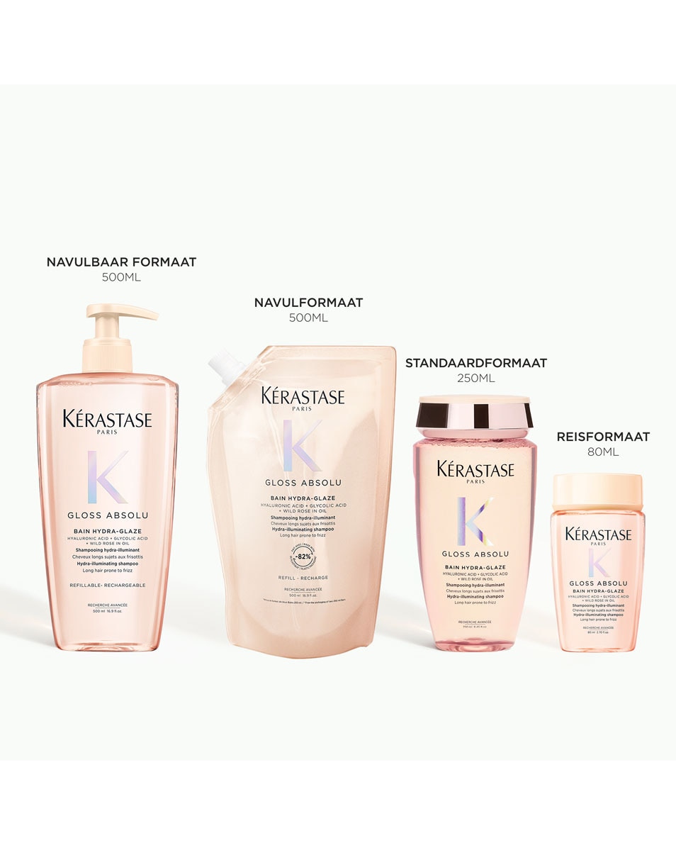 KÉRASTASE Gloss Absolu Bain Hydra-Glaze Shampooing - pour cheveux longs et sujets aux frisottis 80 ML 3