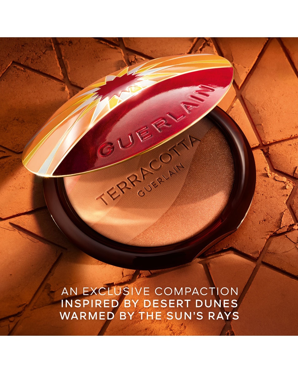 GUERLAIN TERRACOTTA Golden Dunes La Poudre Éclat Bonne Mine Naturelle Édition Limitée Moyen Doré 3