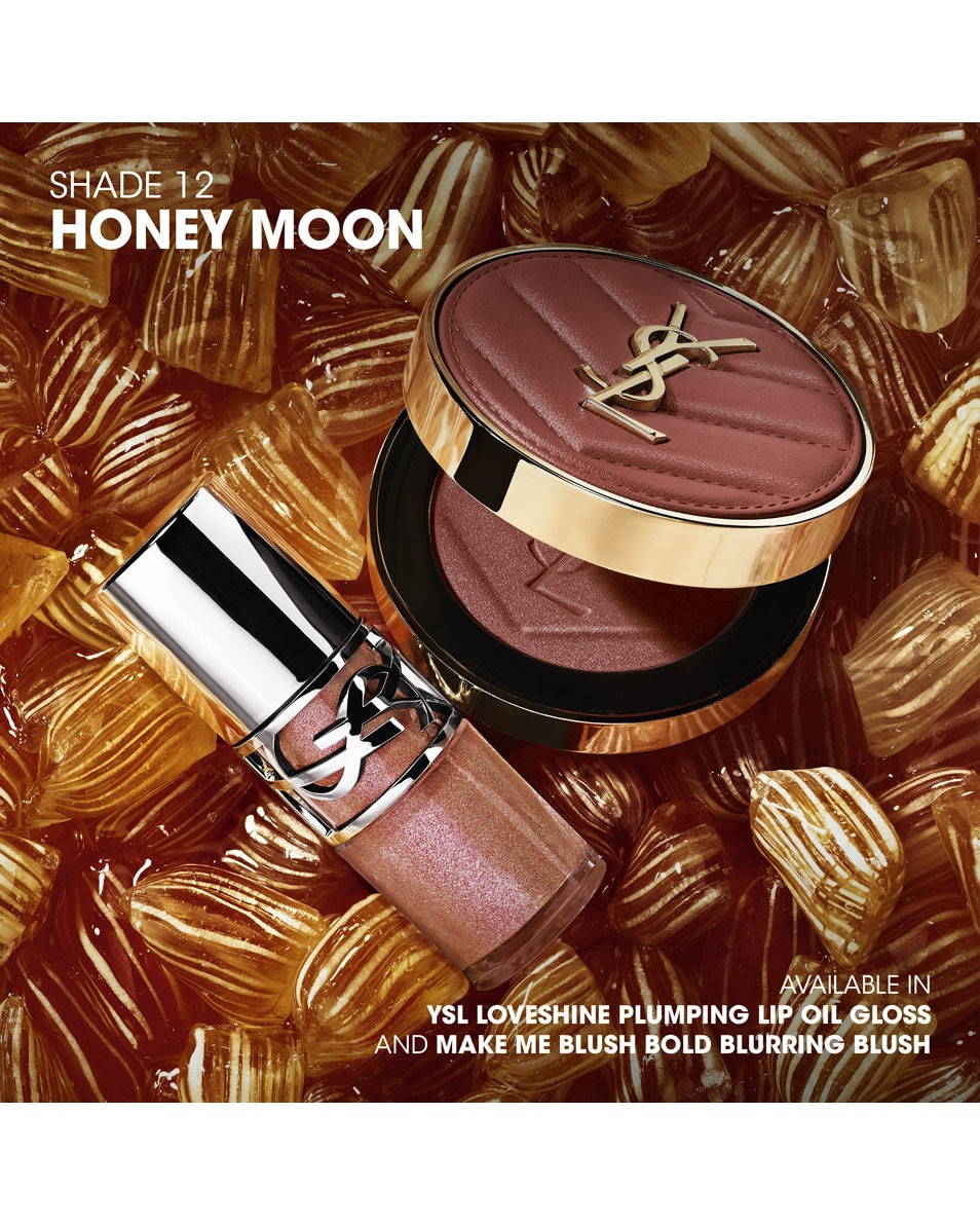 YVES SAINT LAURENT Make Me Blush Bold Blurring Blush En Poudre - Fard À Joues Ultra-Sensoriel Et Soyeux - Fini Pailleté 12 - Honey Moon 3