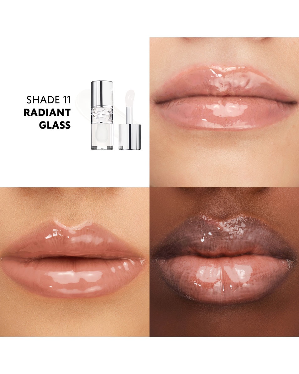 YVES SAINT LAURENT YSL Loveshine Gloss Plumping lip oil gloss - Fini Glossy Non Collant 11 Radiant Glass 2