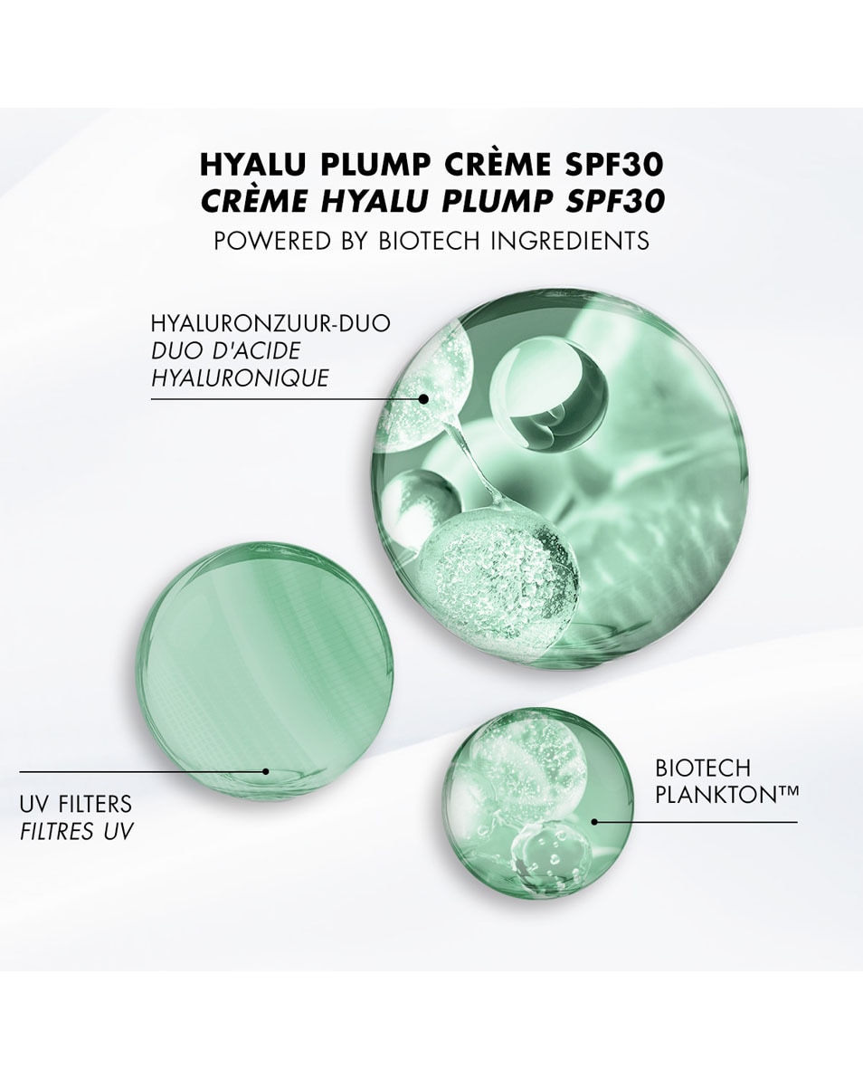 BIOTHERM Aquasource Hyalu Plump Crème SPF30 - Hydratation longue durée et haute protection UV - Enrichie en Duo d'Acide Hyaluronique 50 ML 3