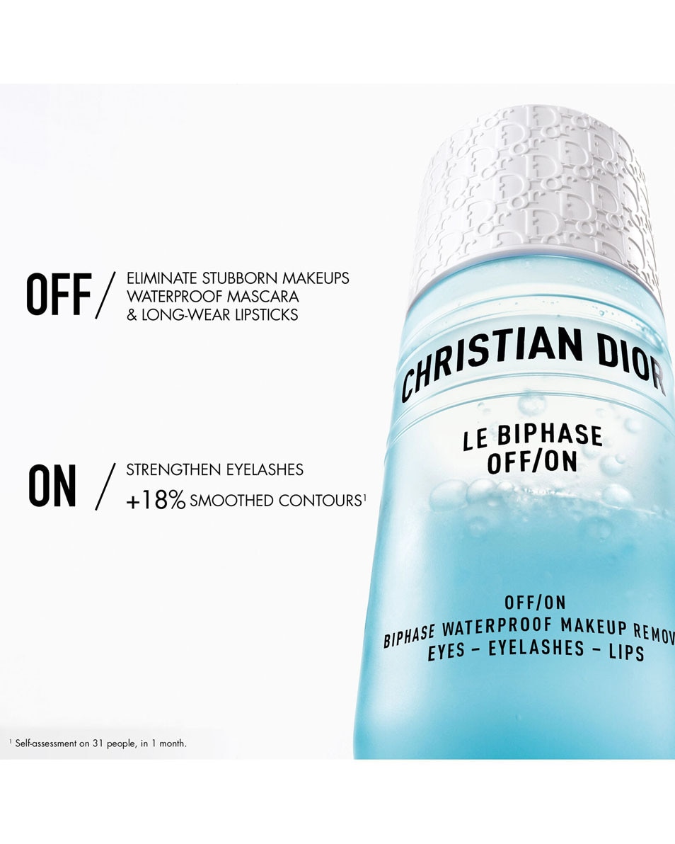 DIOR Le Biphase OFF/ON - Biphase waterproof makeup remover Démaquillant biphase yeux, cils et lèvres 125 ML 3