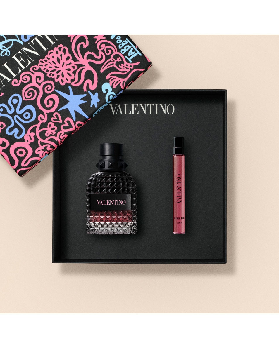 VALENTINO Born in Roma Uomo Intense Coffret Cadeau Eau De Parfum Intense, Fragrance Fougère Ambrée Pour Homme 2 ST 3