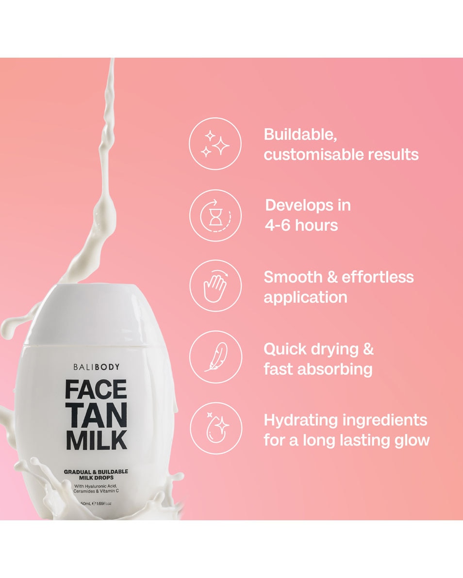 BALI BODY Face Tan Milk Drops Gouttes de lait autobronzant pour le visage 50 ML 3