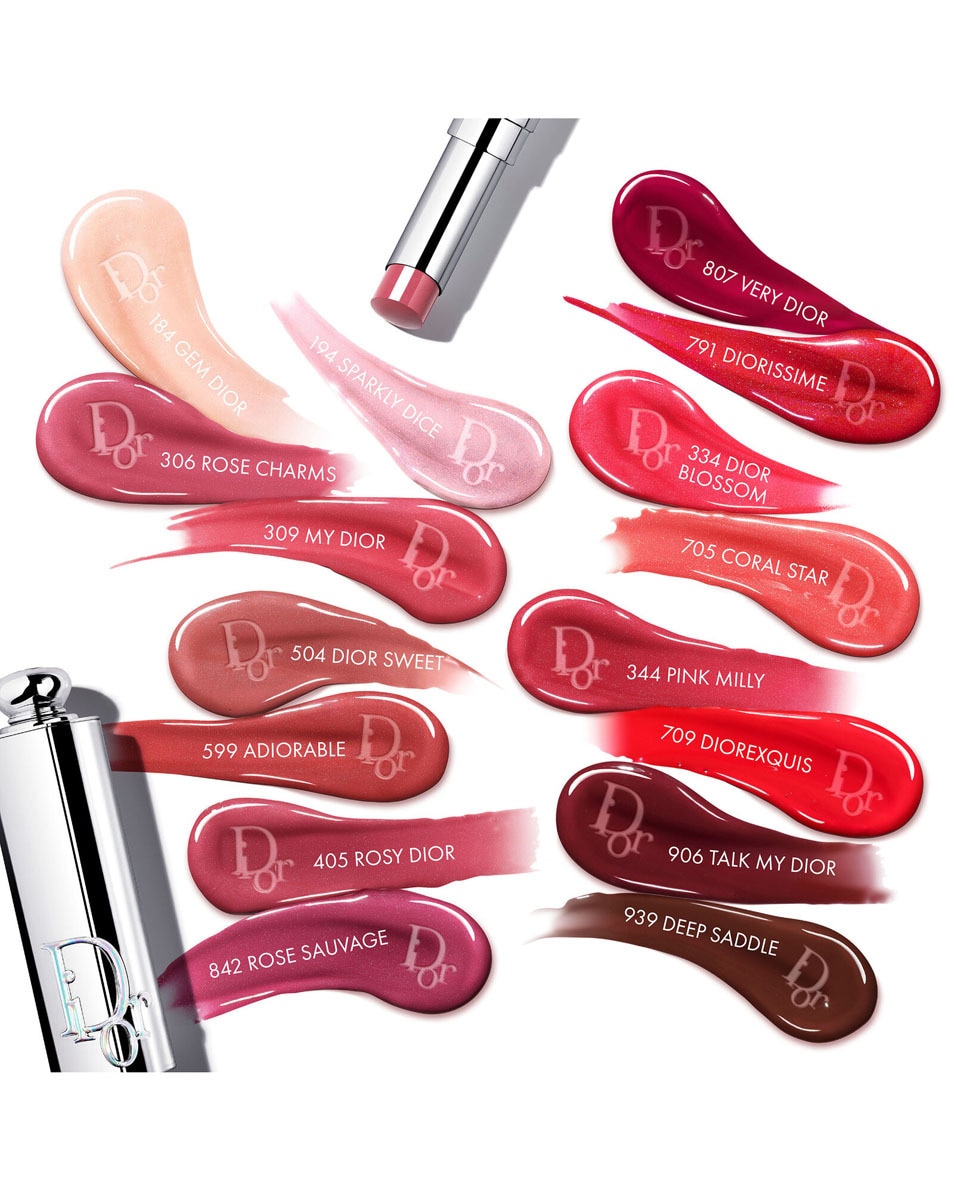 DIOR Dior Addict Glass Lipstick - Hydrating Lip Gloss Stick Gloss en stick ultra-brillant hydratant 184 Gem Dior - Sparkly 3