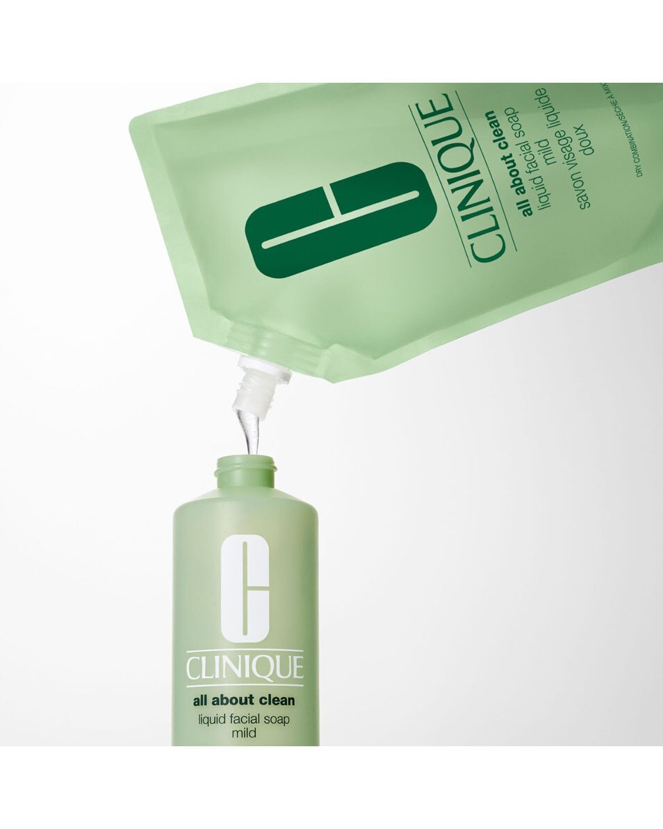 CLINIQUE All About Clean Recharge Savon Visage Liquide Doux – Peaux sèches à mixtes 400 ML 3