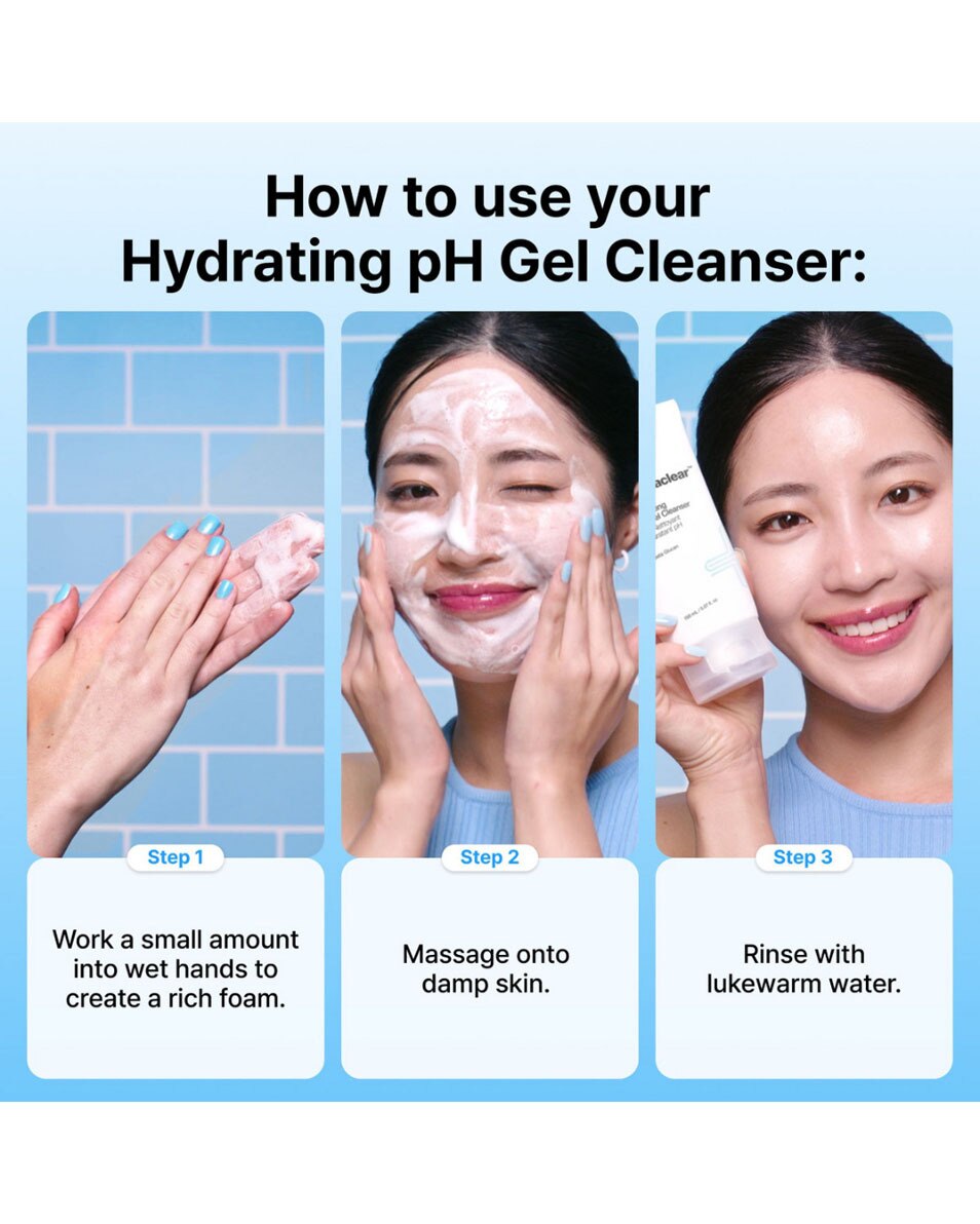 DR JART+ Dermaclear Hydrating pH Gel Cleanser Gel Nettoyant Hydratant pH 30 ML 3