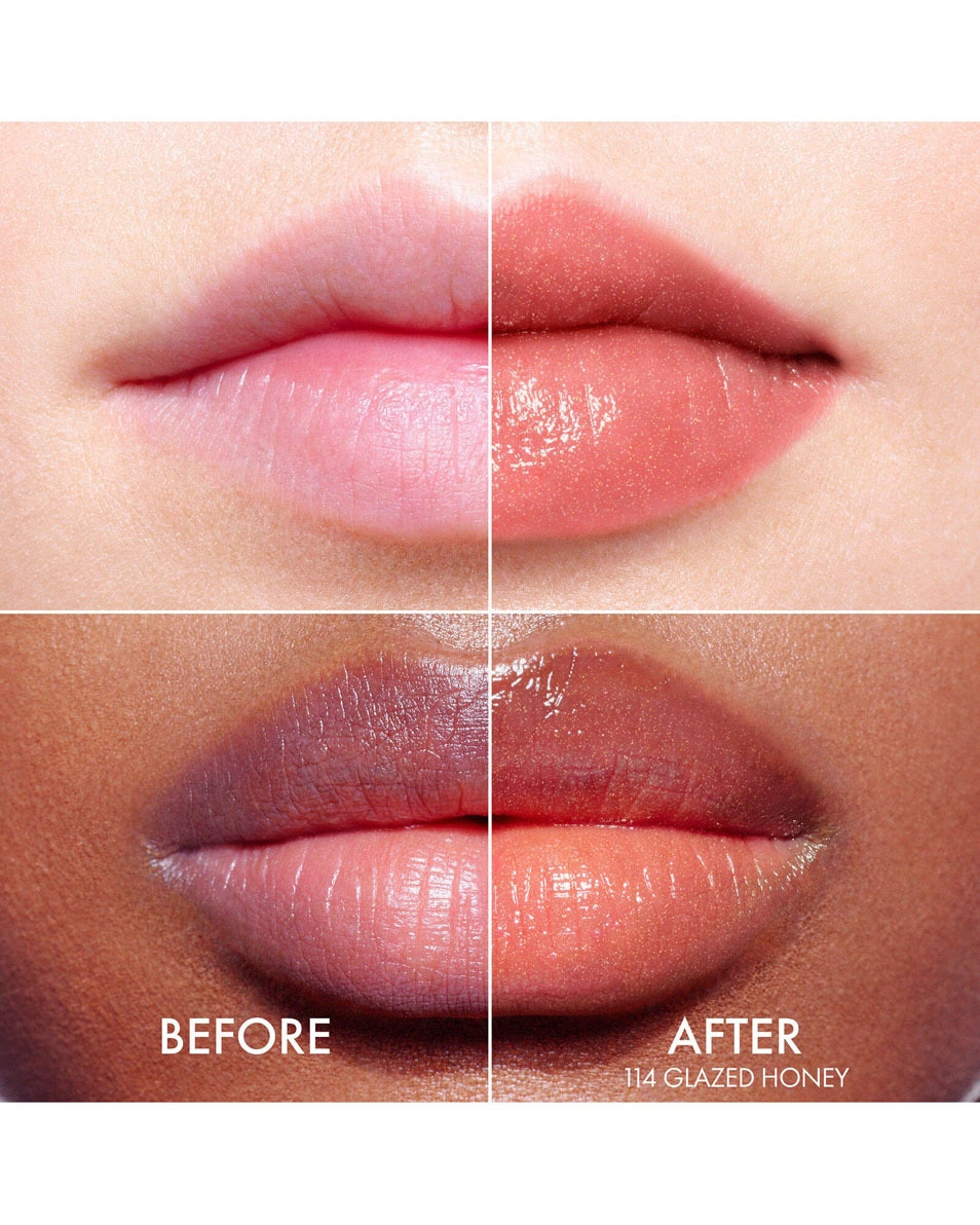 DIOR Dior Addict Lip Glow - Hydrating Lip Balm Baume à lèvres hydratant 48h, couleur activée par le pH 114 Glazed Honey 3