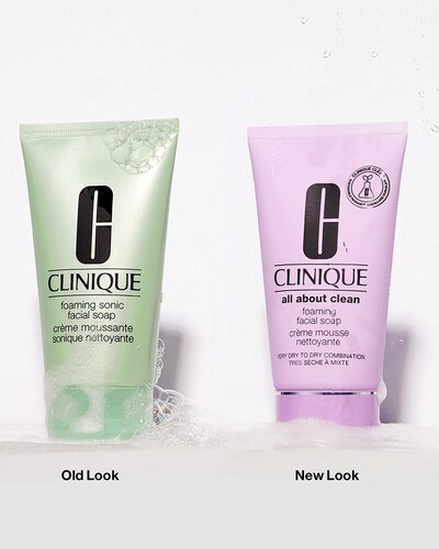 CLINIQUE FOAMING FACIAL SOAP CRÈME MOUSSE NETTOYANTE - PEAU TRÈS SÈCHE À MIXTE 150 ML