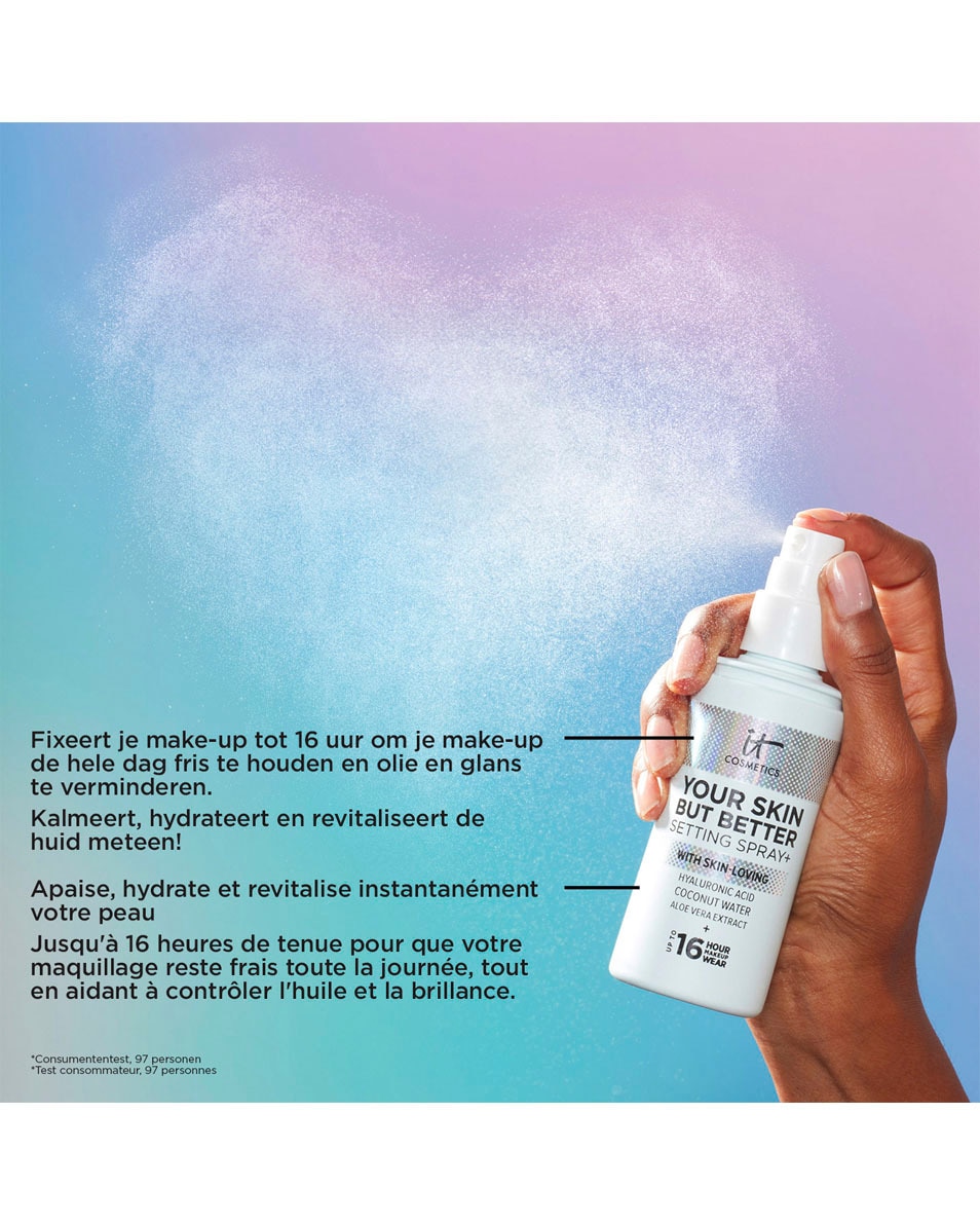 IT COSMETICS YOUR SKIN BUT BETTER SETTING SPRAY+ SPRAY FIXATEUR DE MAQUILLAGE 100 ML 4
