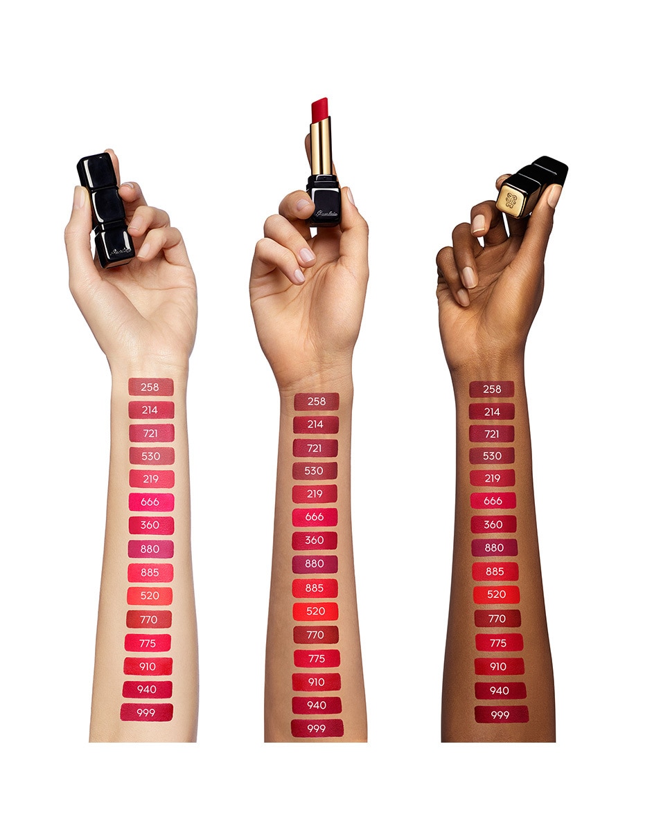 GUERLAIN KISSKISS TENDER MATTE 910 WANTED RED 4
