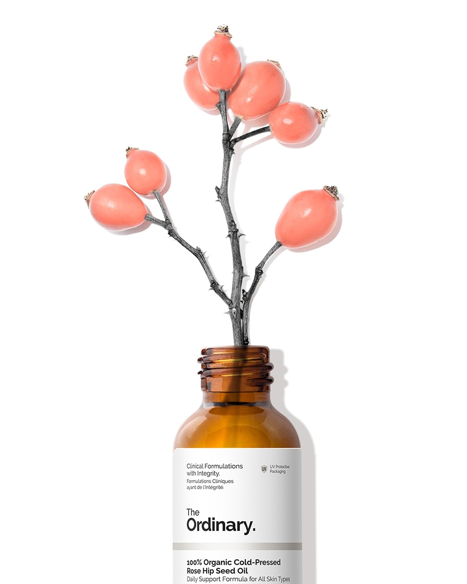 100% HUILE DE BAIE D'ÉGLANTIER BIO PRESSÉE À FROID