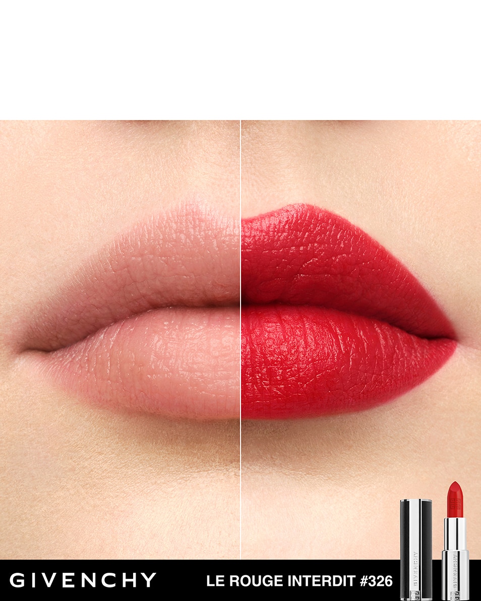 GIVENCHY COSMETICS LE ROUGE INTERDIT INTENSE SILK FINI SOYEUX & COULEUR LUMINEUSE 326 ROUGE AUDACIEUX 3