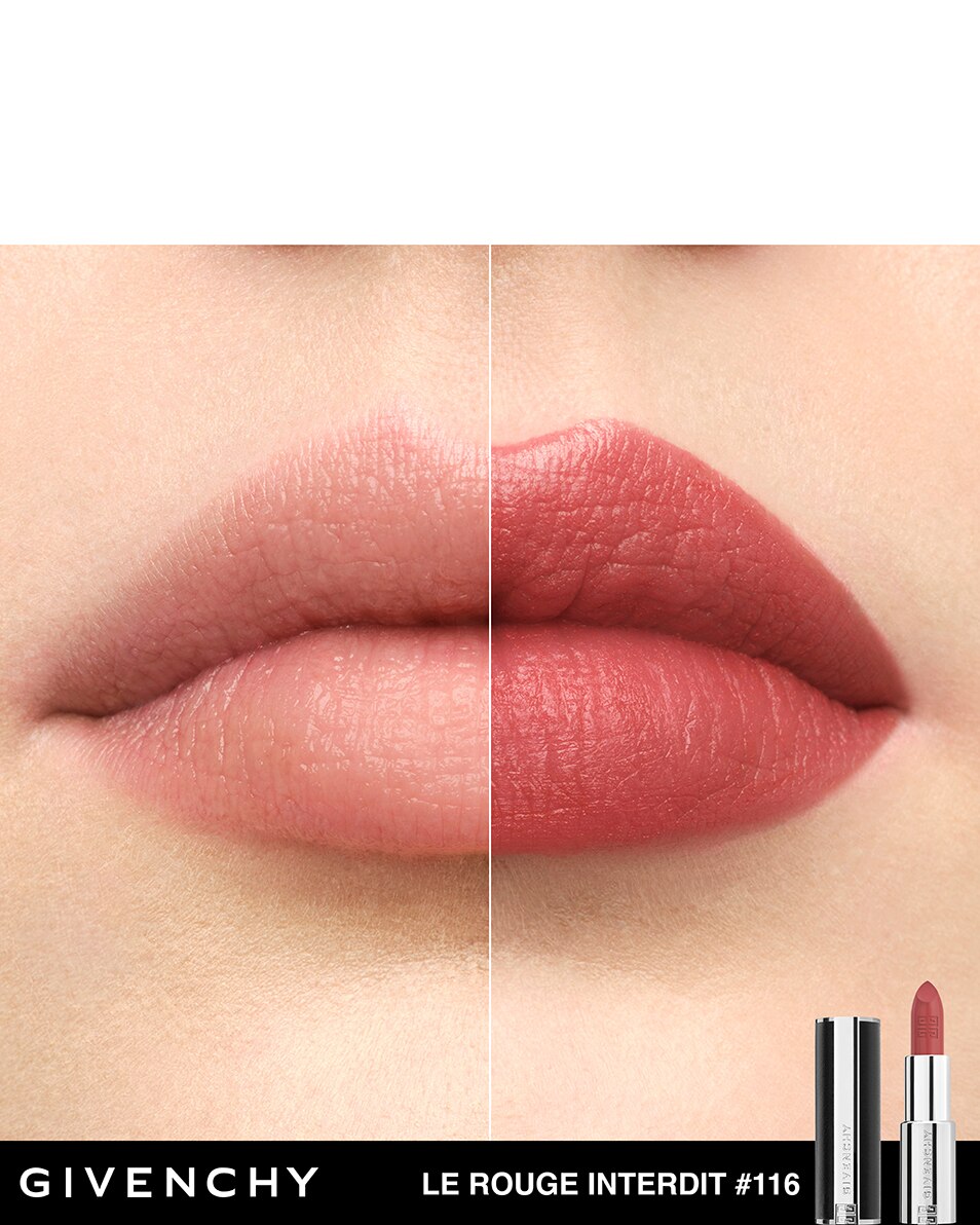 GIVENCHY COSMETICS LE ROUGE INTERDIT INTENSE SILK FINI SOYEUX & COULEUR LUMINEUSE 116 NUDE BOISÉ 3